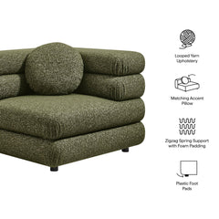 Jubilee Olive Upholstered Modular Corner Chair - Ornate Home