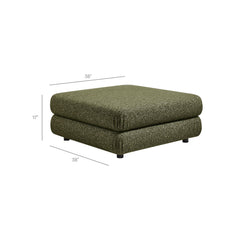 Jubilee Olive Upholstered Ottoman - Ornate Home