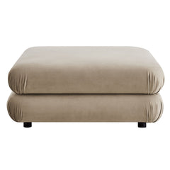 Jubilee Taupe Modular Performance Velvet Ottoman - Ornate Home
