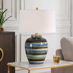 Judarn Blue/Brown Table Lamp - Ornate Home
