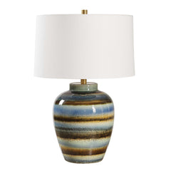 Judarn Blue/Brown Table Lamp - Ornate Home
