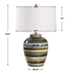Judarn Blue/Brown Table Lamp - Ornate Home