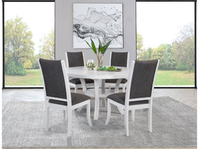 Judd Pearl White 5-piece Dining Room Set - Ornate Home