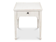 Jude Bungalow White Side Table - Ornate Home