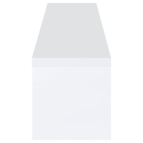 Jude High Gloss White 79" TV Stand - Ornate Home