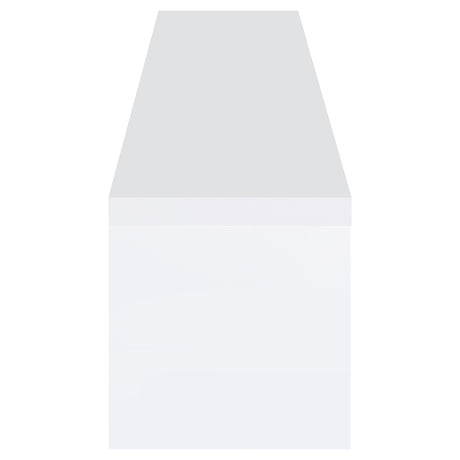 Jude White High Gloss 71" TV Stand - Ornate Home