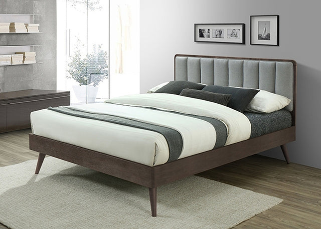 Judia Gray Queen Bed - Ornate Home