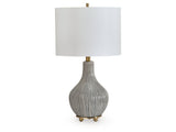 Judlen Gray/Gold Ceramic Table Lamp (1/CN) - Ornate Home