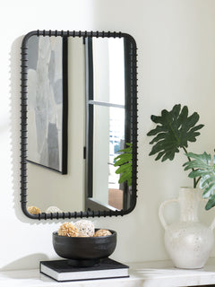 Judlow Black Accent Mirror - Ornate Home