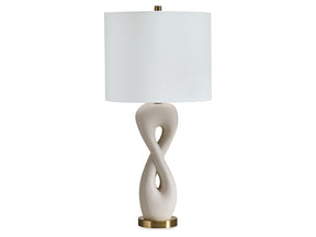 Judrich White/Gold Poly Table Lamp (1/CN) (Online Special Price) - Ornate Home