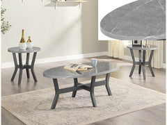 Judson Gray/Brown 3-Piece Cocktail Set - Ornate Home
