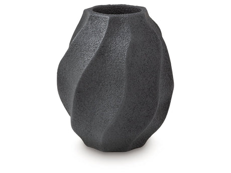 Judworth Black Vase (12''H) - Ornate Home