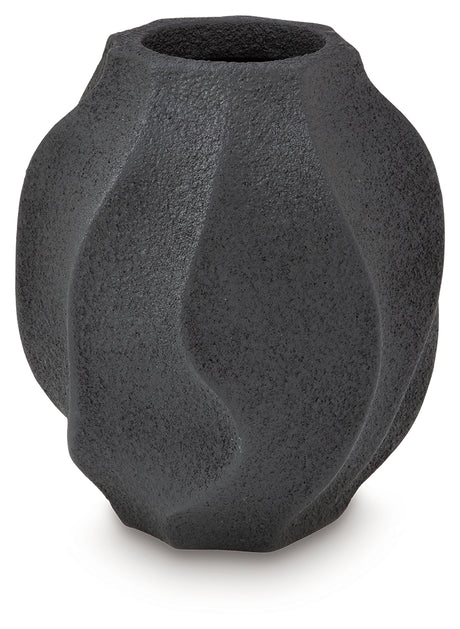 Judworth Black Vase (12''H) - Ornate Home