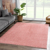Judy Pink Plush Washable Area Rug - Clearance - Ornate Home
