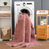 Judy Pink Plush Washable Area Rug - Clearance - Ornate Home
