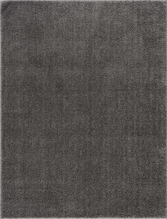 Judy Solid Dark Gray Washable Shag Rug - Clearance - Ornate Home