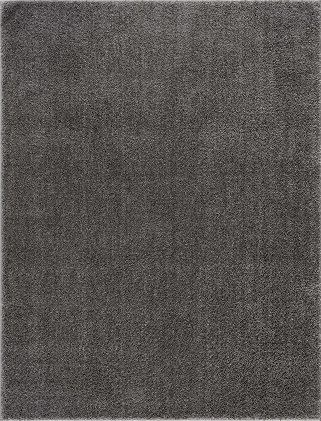 Judy Solid Dark Gray Washable Shag Rug - Clearance - Ornate Home