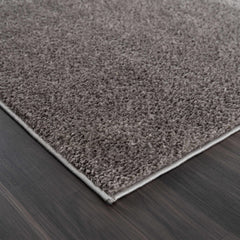 Judy Solid Dark Gray Washable Shag Rug - Clearance - Ornate Home