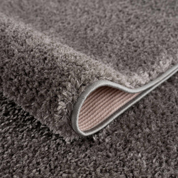 Judy Solid Dark Gray Washable Shag Rug - Clearance - Ornate Home