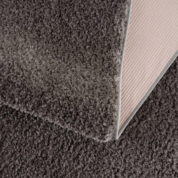 Judy Solid Dark Gray Washable Shag Rug - Clearance - Ornate Home