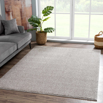 Judy Solid Gray Washable Shag Rug - Clearance - Ornate Home