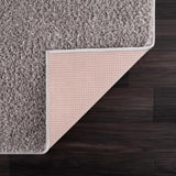 Judy Solid Gray Washable Shag Rug - Clearance - Ornate Home