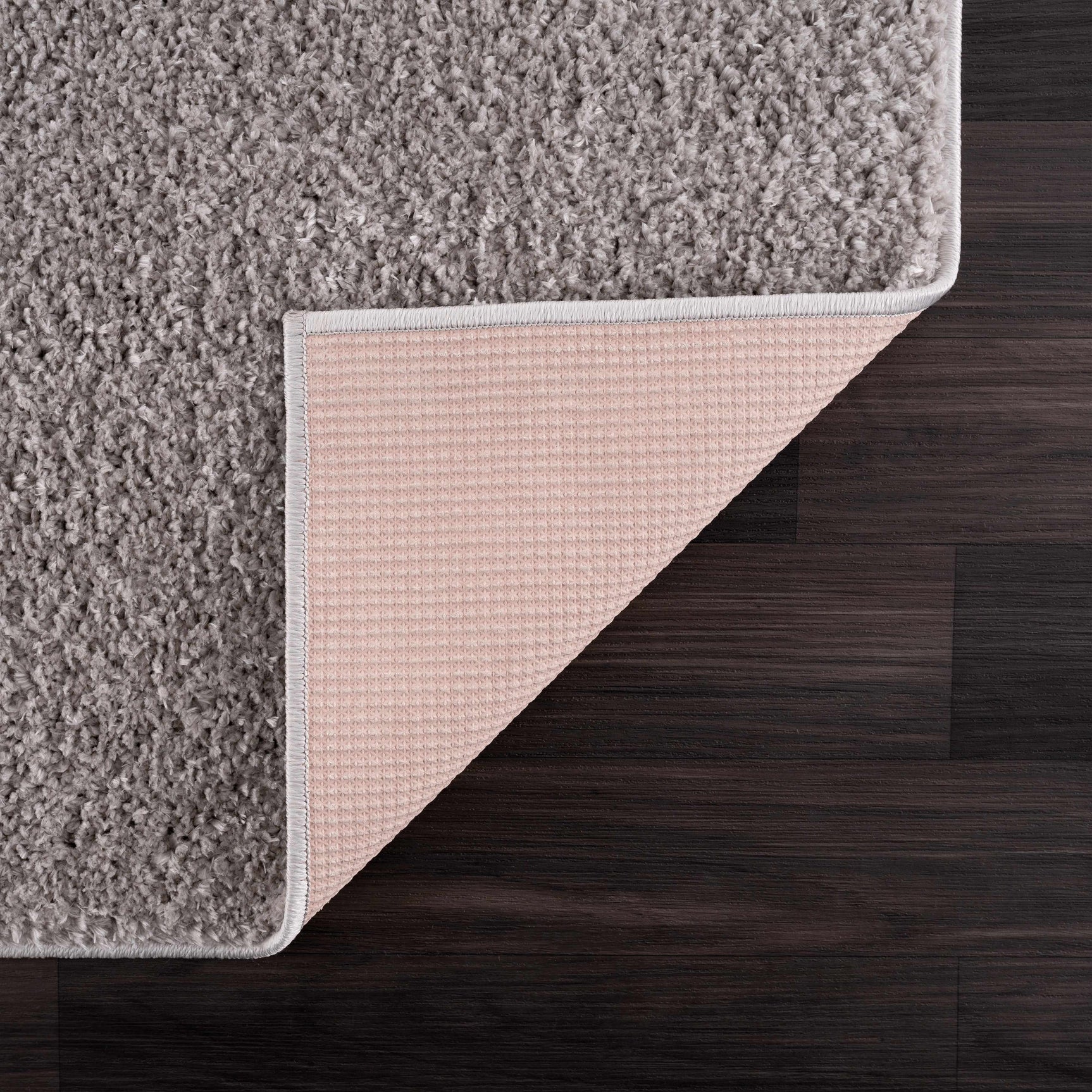 Judy Solid Gray Washable Shag Rug - Clearance - Ornate Home