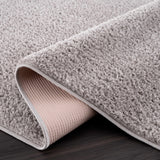 Judy Solid Gray Washable Shag Rug - Clearance - Ornate Home