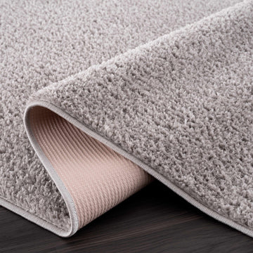 Judy Solid Gray Washable Shag Rug - Clearance - Ornate Home
