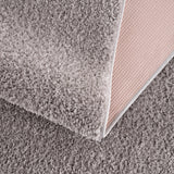 Judy Solid Gray Washable Shag Rug - Clearance - Ornate Home