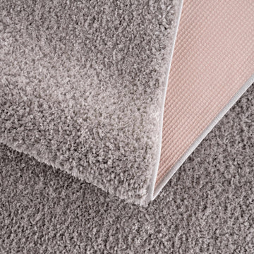 Judy Solid Gray Washable Shag Rug - Clearance - Ornate Home