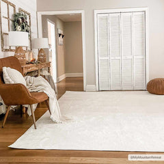 Judy White Washable Area Rug - Clearance - Ornate Home