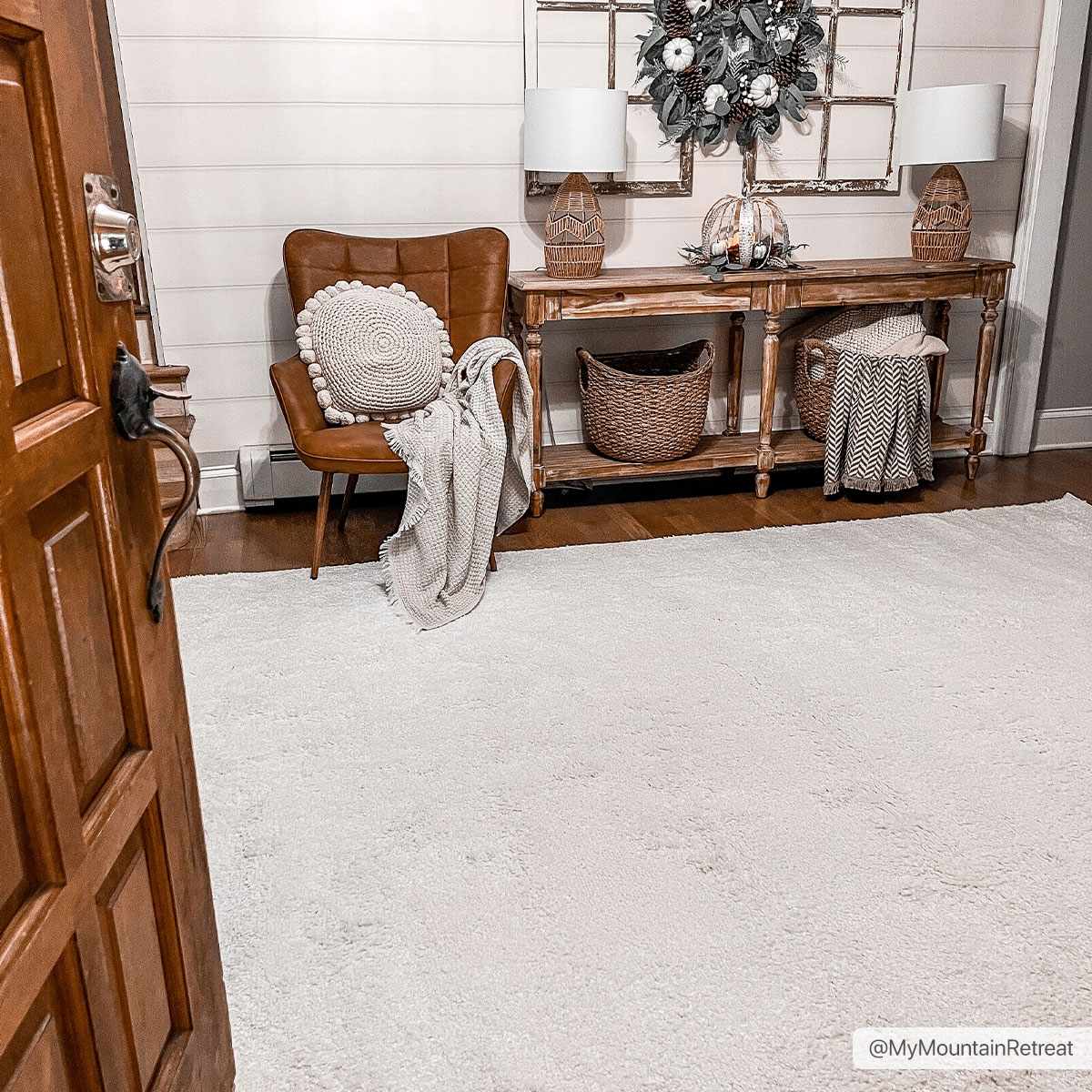 Judy White Washable Area Rug - Clearance - Ornate Home