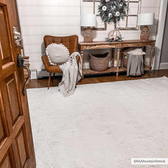 Judy White Washable Area Rug - Clearance - Ornate Home