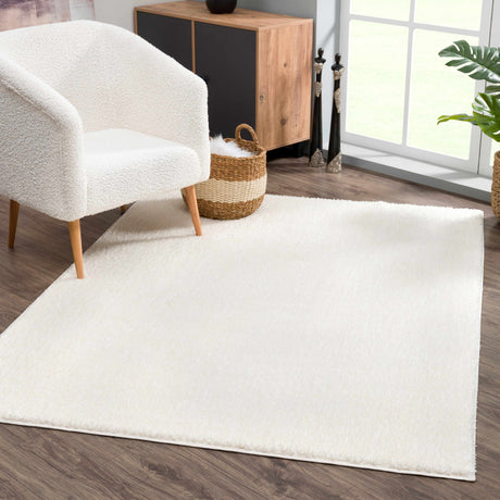 Judy White Washable Area Rug - Ornate Home