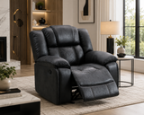 Boulder Ebony Fabric Gliding Reclining Chair