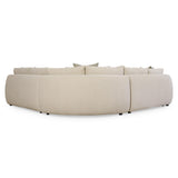 Jules Beige/Tan Fabric 3-Piece Sectional Sofa - Ornate Home