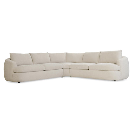 Jules Beige/Tan Fabric 3-Piece Sectional Sofa - Ornate Home