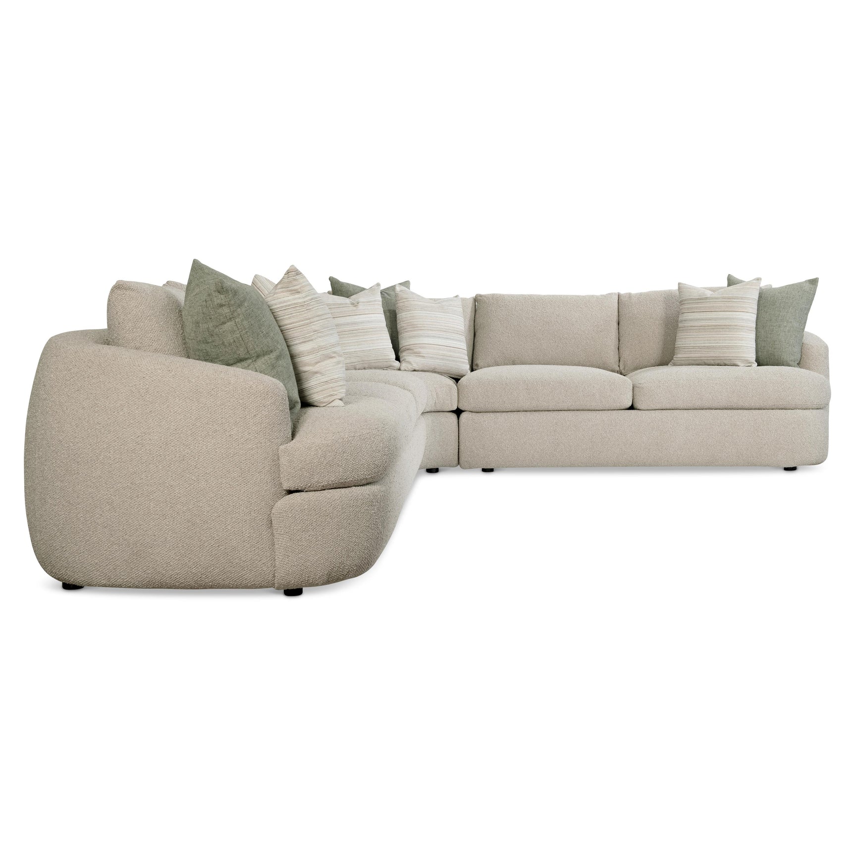 Jules Beige/Tan Fabric Sectional Sofa - Ornate Home