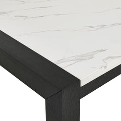Jules Gray/Black Faux Marble Top Dining Set - Ornate Home