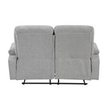 Jules Gray Double Reclining Loveseat - Ornate Home