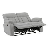 Jules Gray Double Reclining Loveseat - Ornate Home