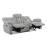 Jules Gray Double Reclining Sofa - Ornate Home