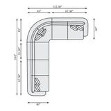 Jules Ivory Sectional - Ornate Home