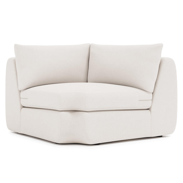 Jules Ivory Wedge Without Pillows - Ornate Home