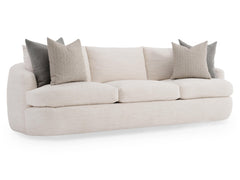 Jules White/Cream Fabric Sofa - Ornate Home