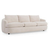Jules White/Cream Fabric Sofa - Ornate Home
