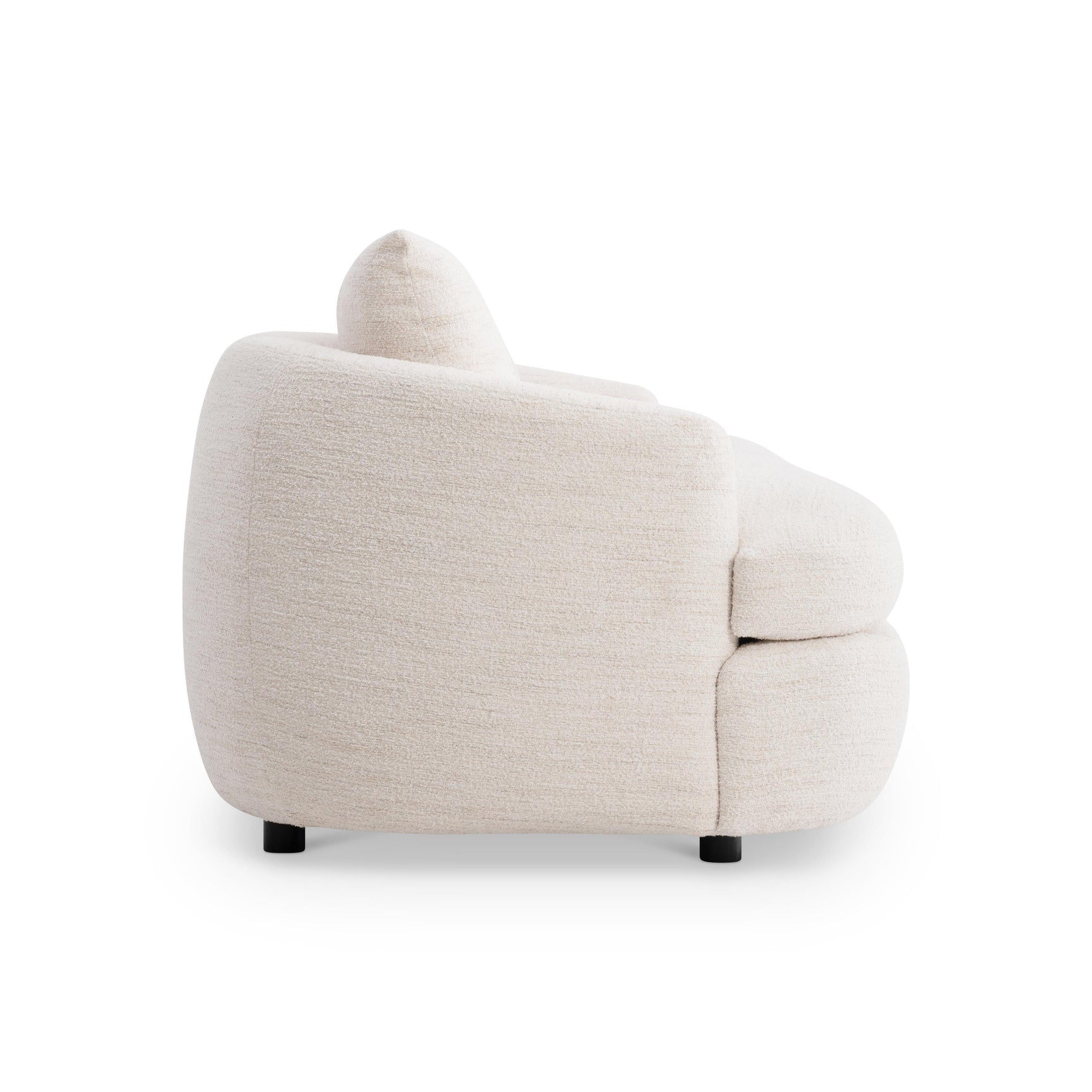 Jules White/Cream Fabric Sofa - Ornate Home