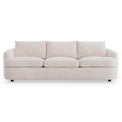 Jules White/Cream Fabric Sofa - Ornate Home