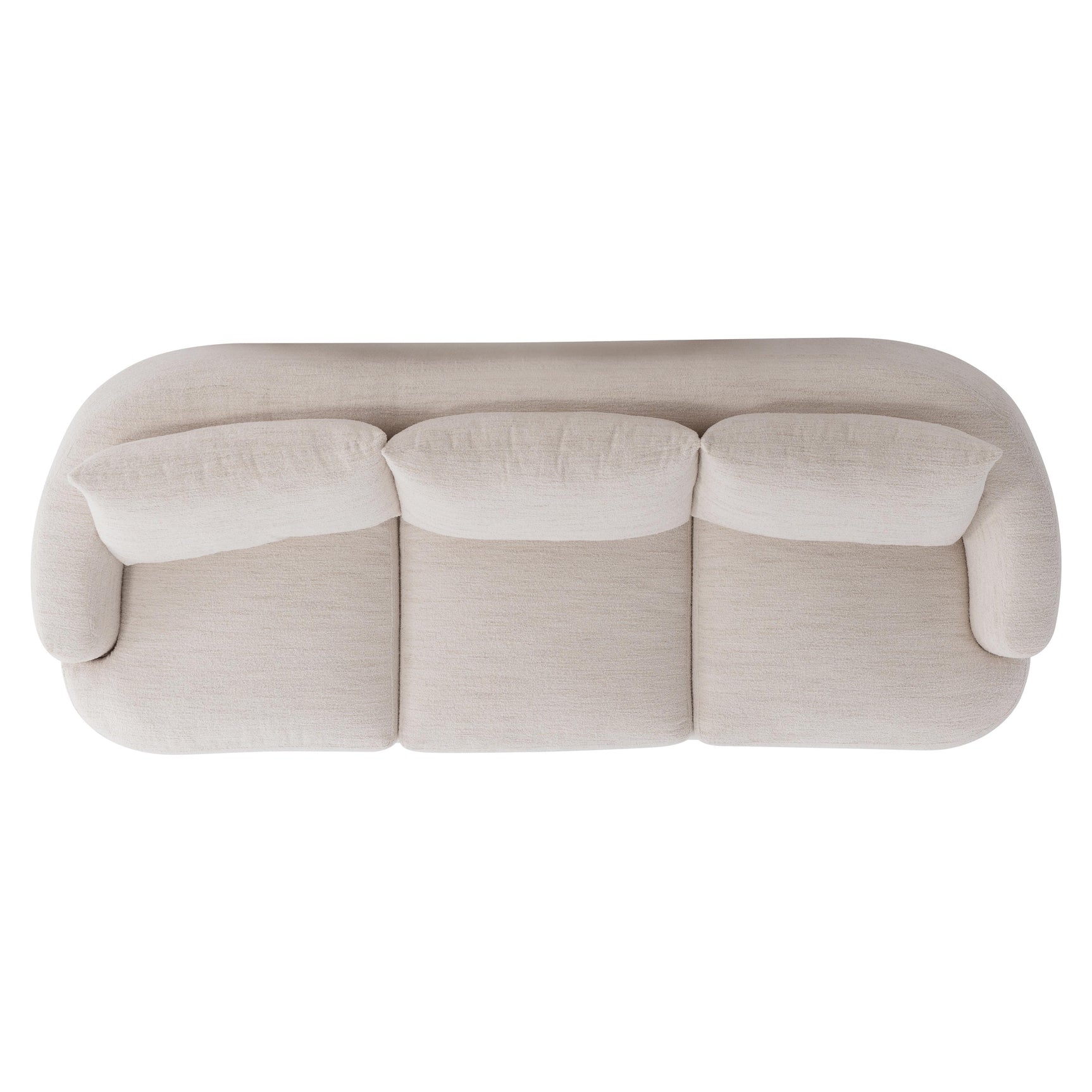 Jules White/Cream Fabric Sofa - Ornate Home